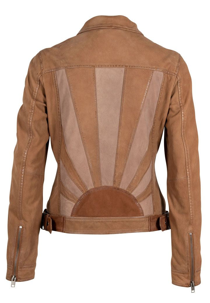 Sunny RF Leather Jacket, Cognac