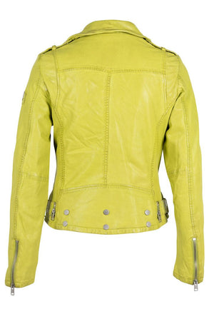 Wild RF Leather Jacket, Lime