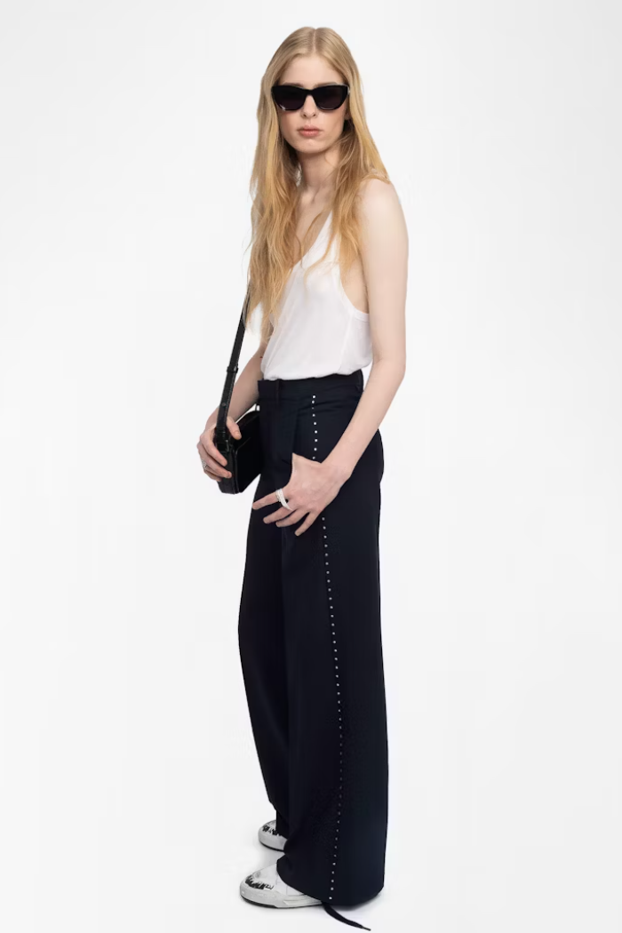 【2plan】Fluffy pintuck wide slacks Designer fashion, Seoul-fully created | W Concept
