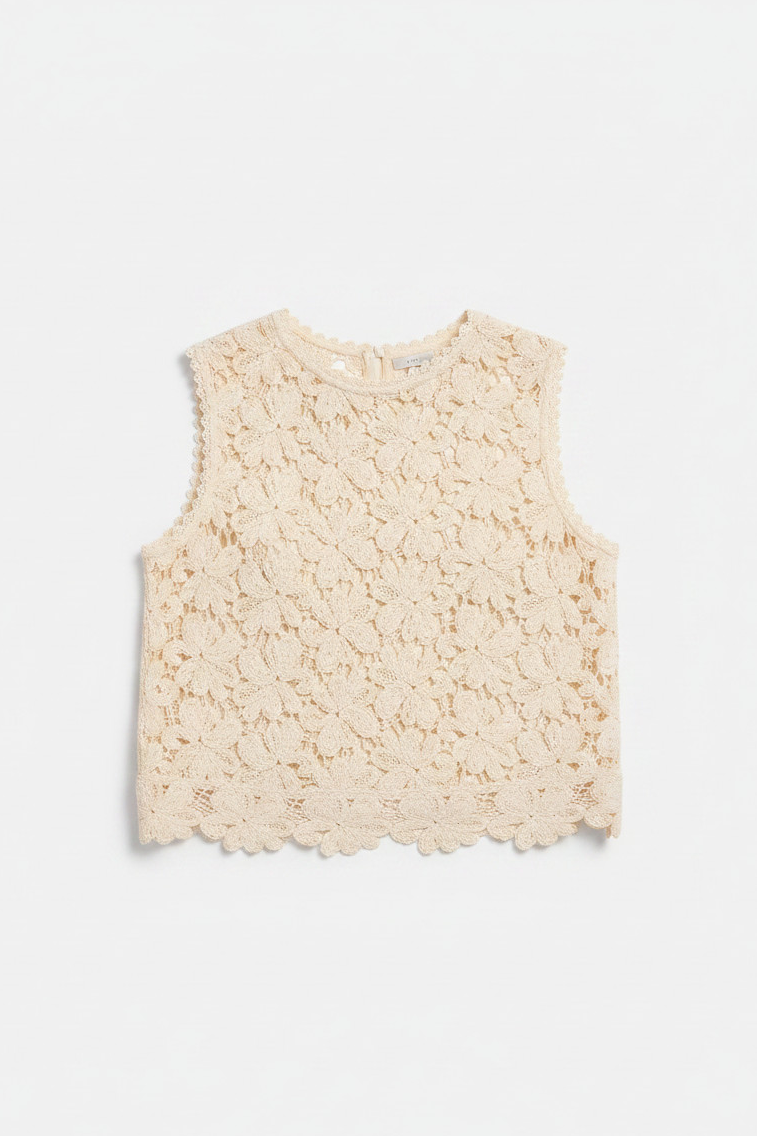 Simona Cotton Lace Tank – Gisele Tune Clothing