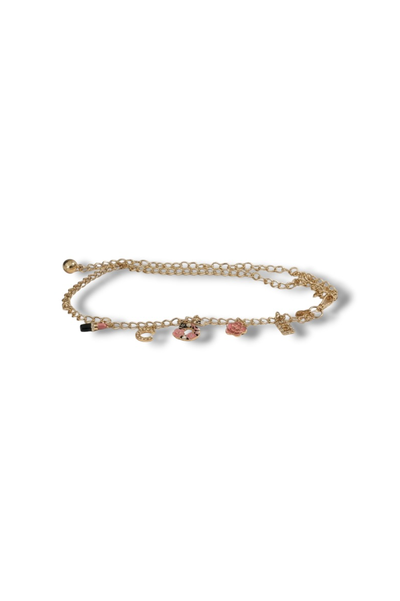 Pink Accent Chain Belt – Gisele Tune Clothing display picture 3
