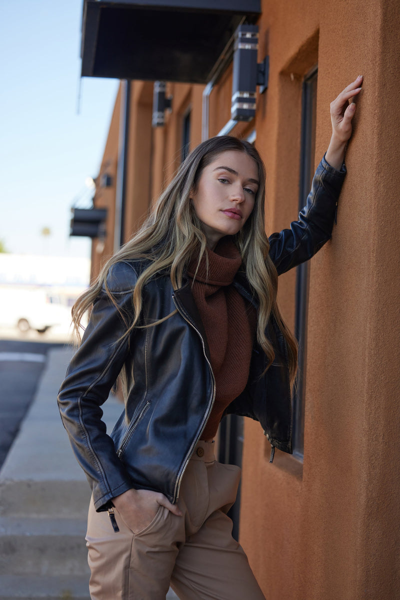 Tune – RF Leather Gisele Black Jacket, Clothing Peggie Beige