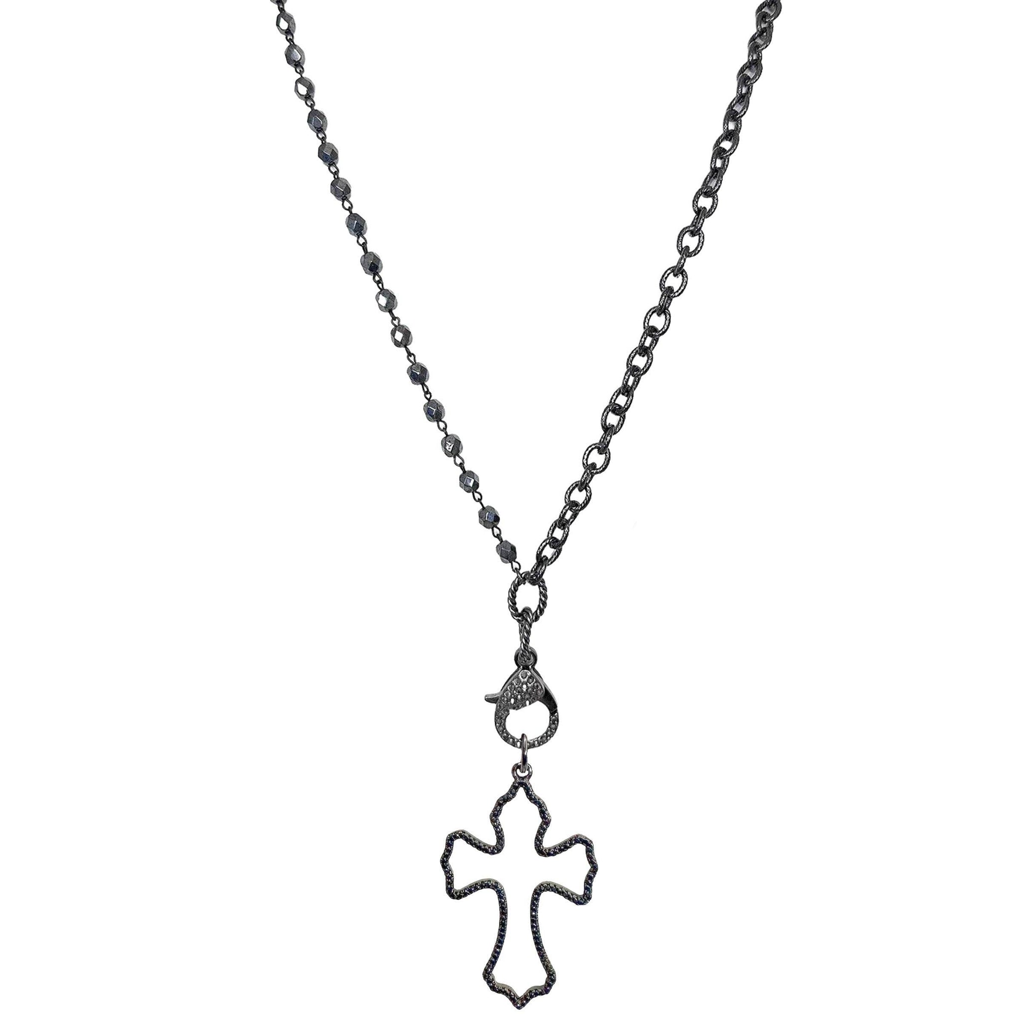 Violet Favorite Cross Necklace