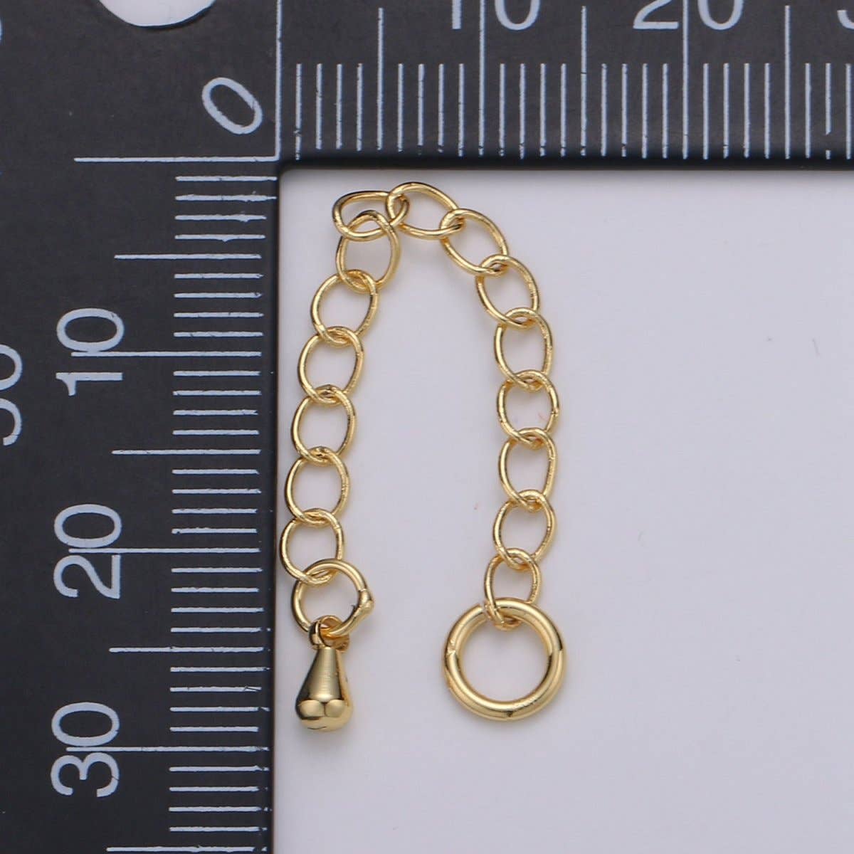 24K Gold Filled Chain Extender Gold / Silver For DIY Jewelry Making Chain Extender  L-125~L-128