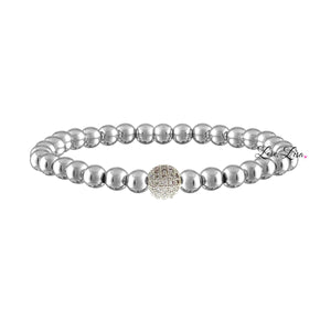 Camryn's Stretch Pave Ball Bracelet