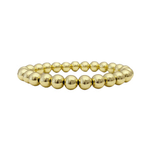 Build Your Own Stack Of Beaded Bracelets Made with Elastic