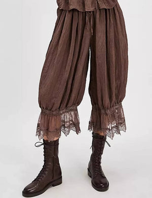 Ladies V-Neck Lace String Tie Pants SKP51298
