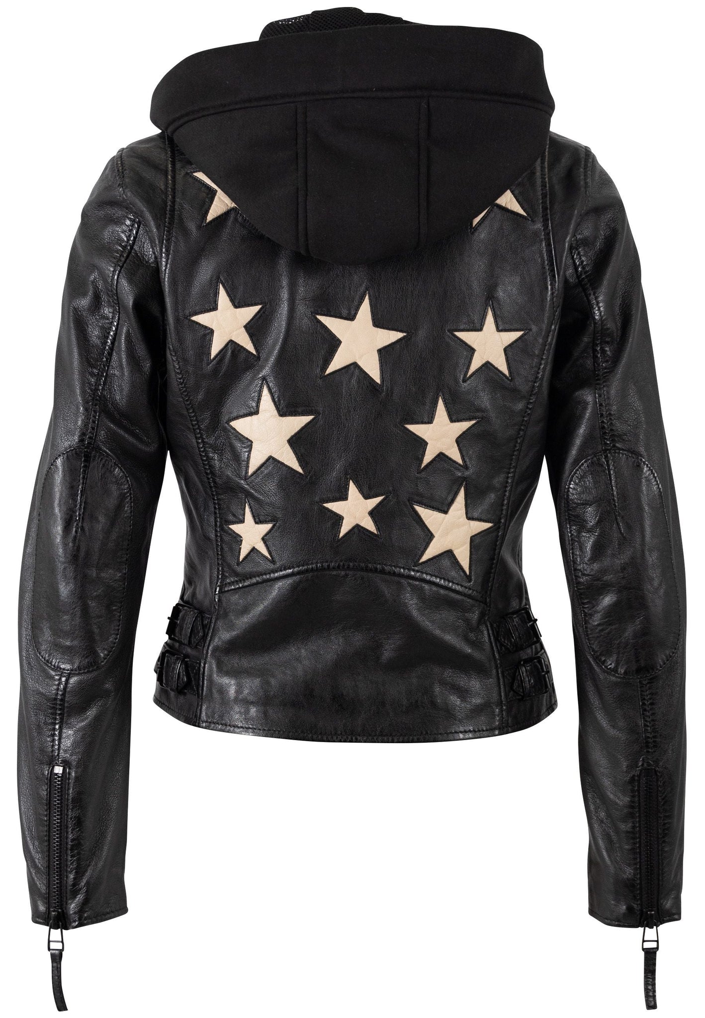 Christyn RF Star Detail with Hood Leather Jacket – Gisele Tune