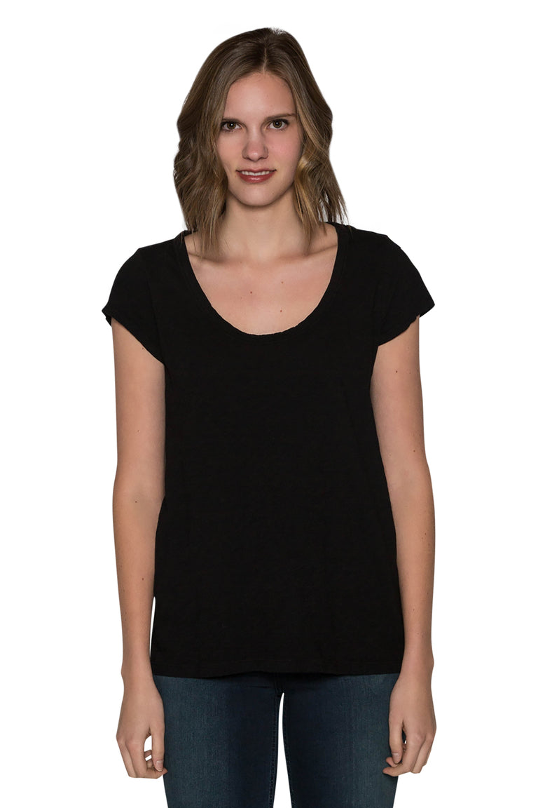 KIRA ORIGINAL SLUB SCOOP NECK TEE