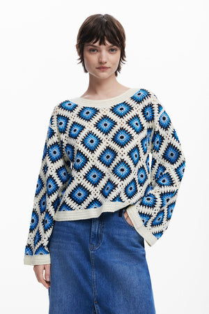 Flower Crochet Sweater