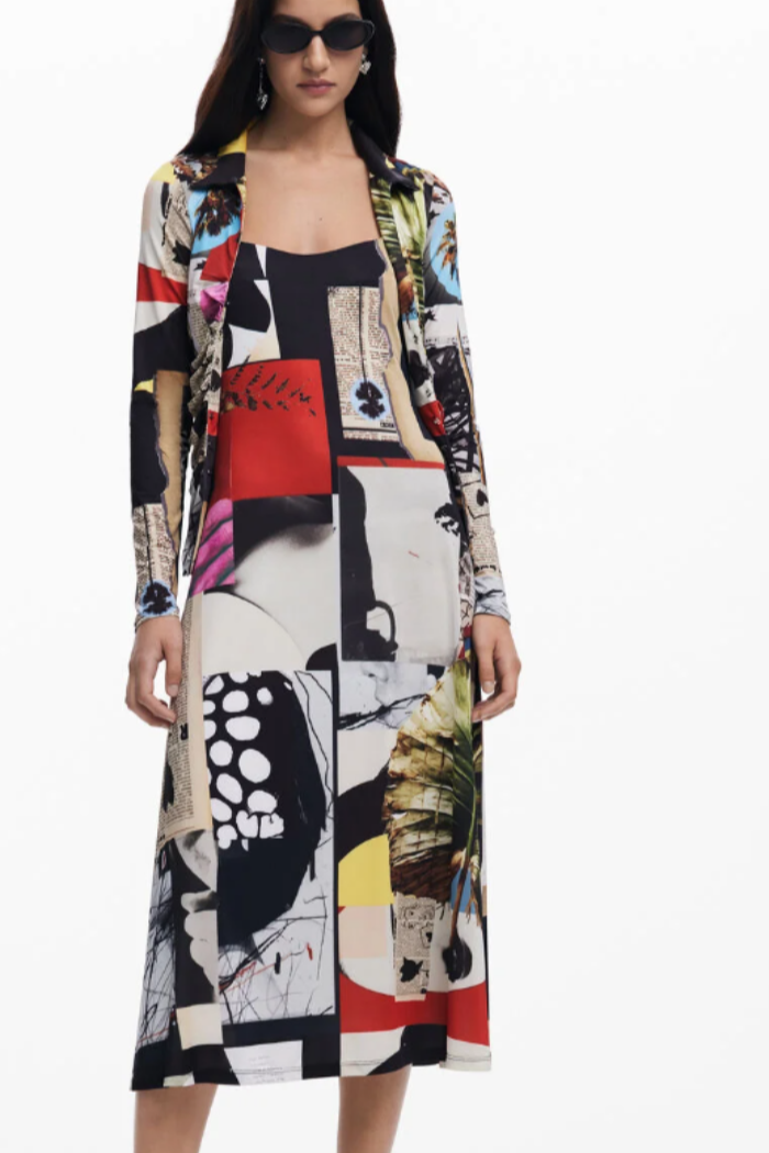 Newspaper Dress w/Design by Christian Lacroix