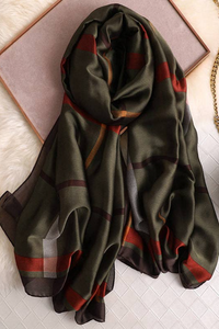 Keep Warm Plaid Sun Protection Scarf