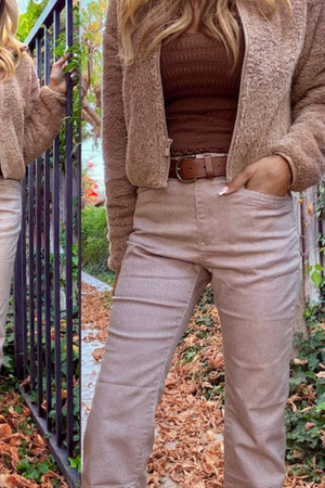 Bevy Novel Light Brown Check