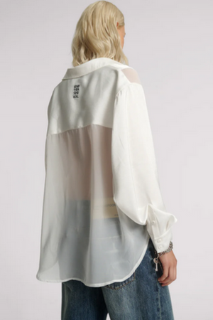 Sheer Tuxedo Shirt