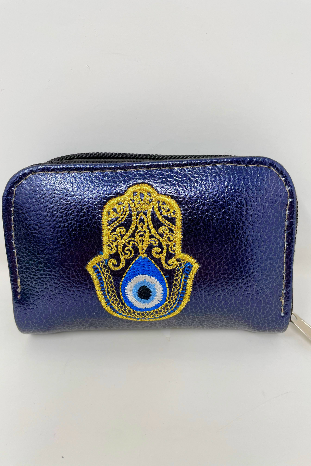 Colourful Embroidered Hamsa Evil Eye Wallet