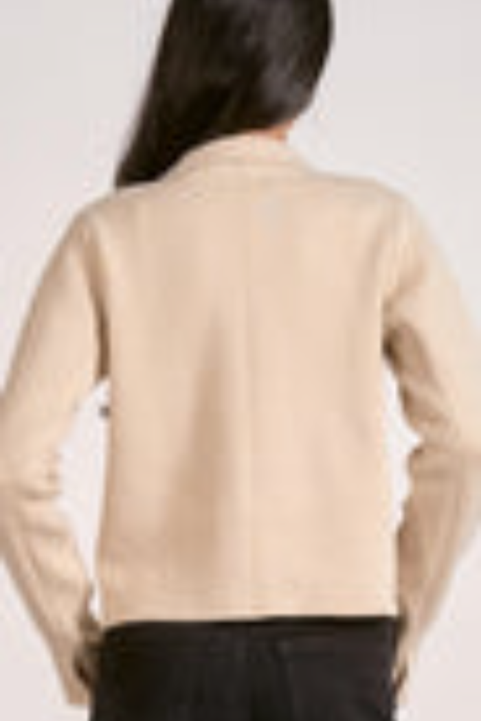 Natural Lapel Sweater Jacket