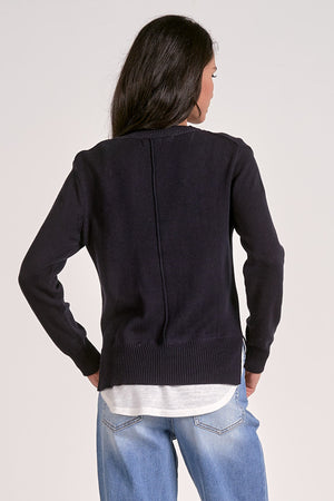 V-Neck Layered Sweater