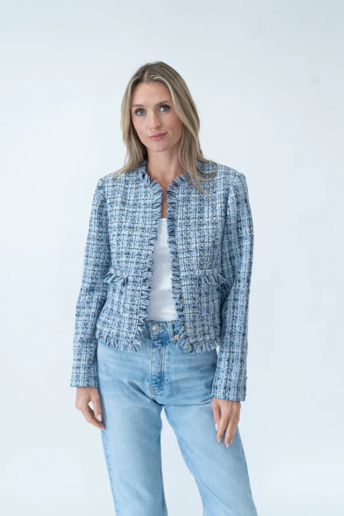 collins blazer [blue multi]