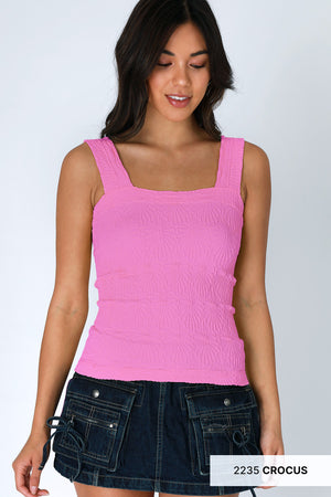 Lace Textured Square Top