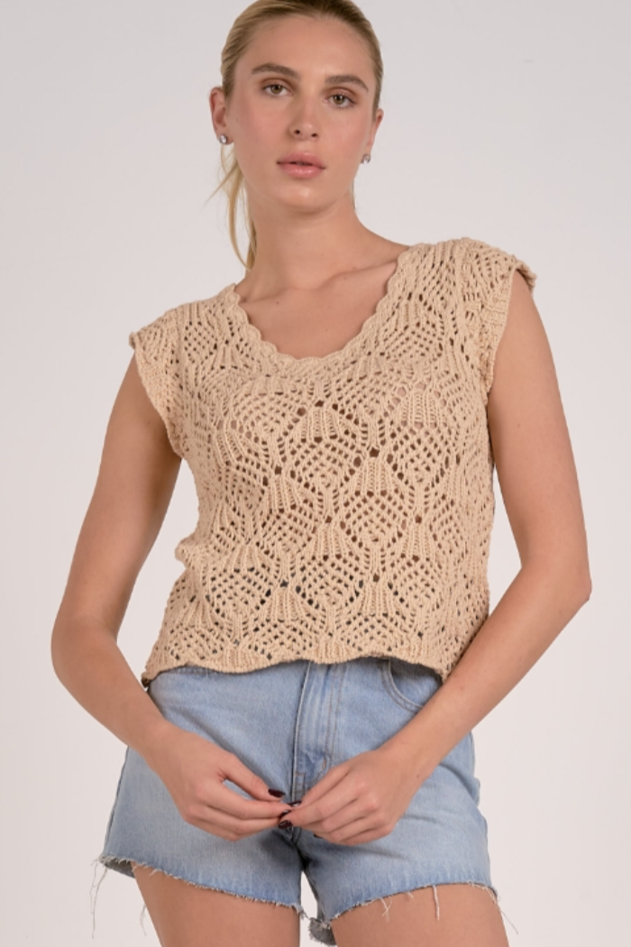 Cap Sleeve Sweater