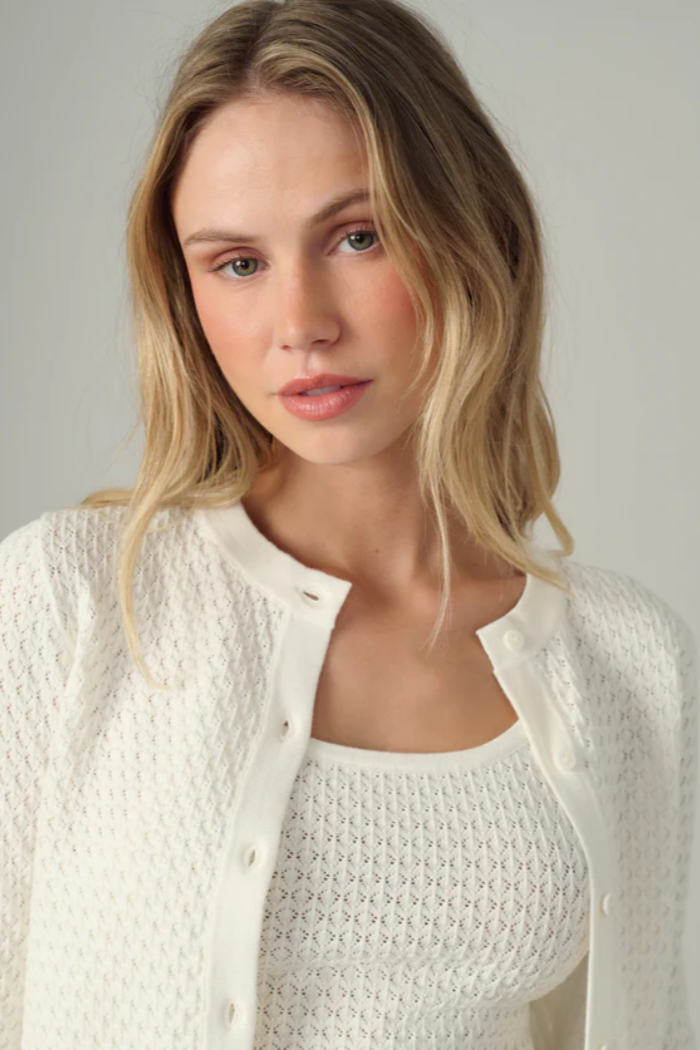 THE POINTELLE DANI CARDIGAN