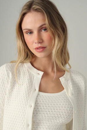 THE POINTELLE DANI CARDIGAN
