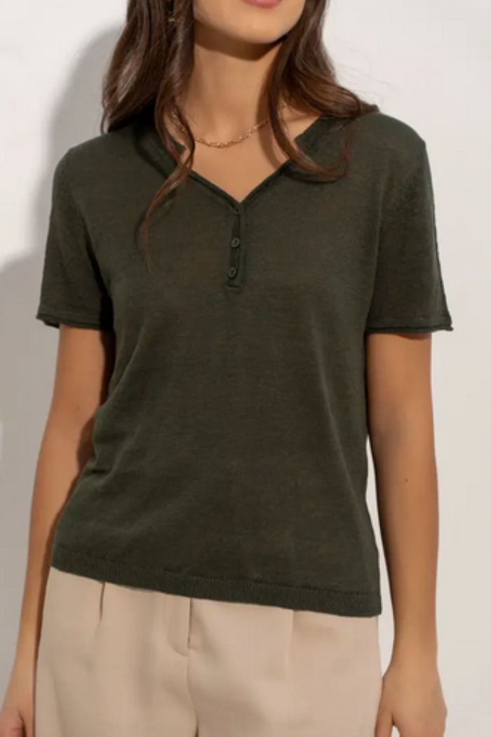 Natural Linen Top