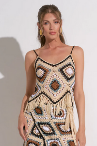 Natural Hamsa Multicolored Top