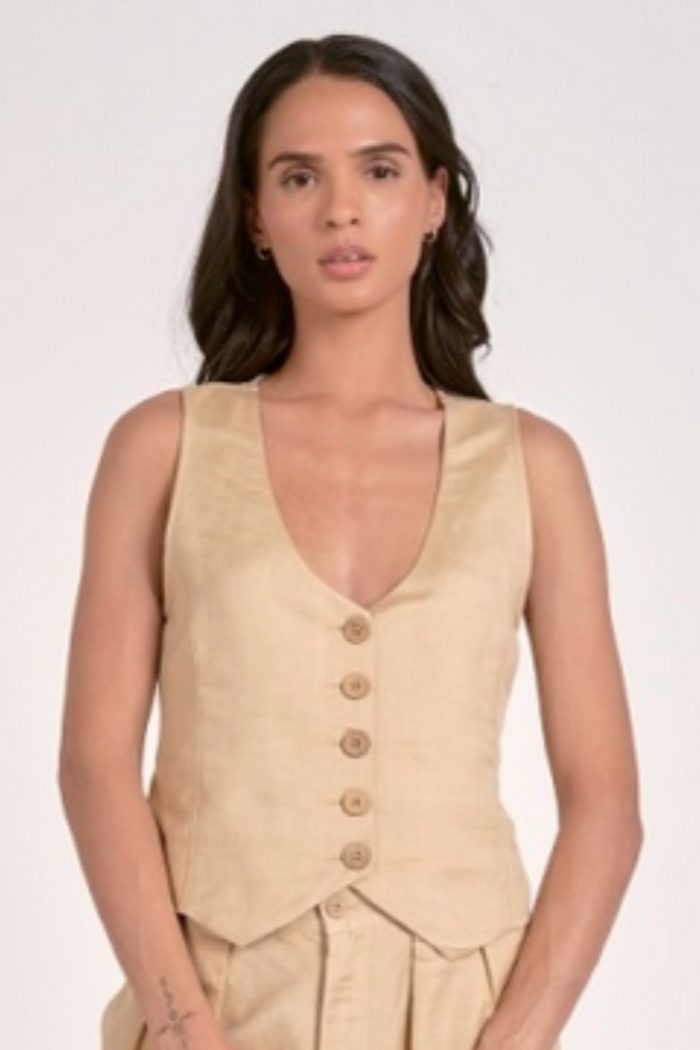 Khaki Halter Vest