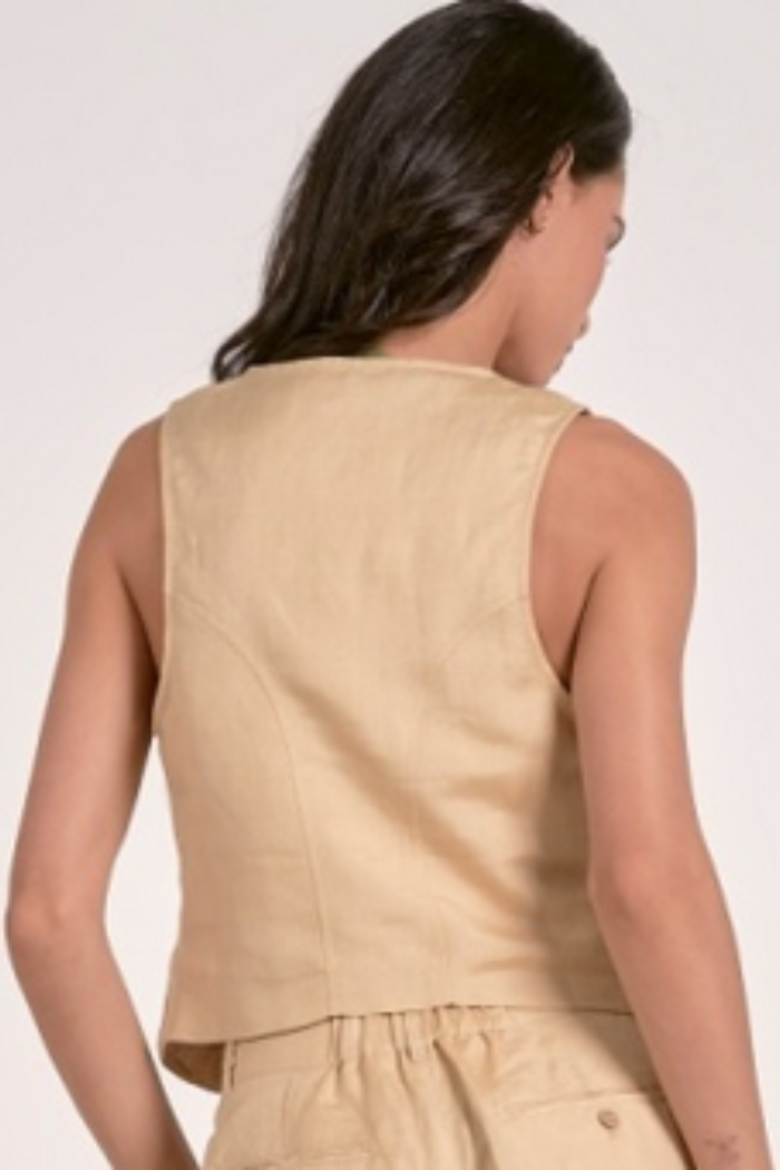 Khaki Halter Vest