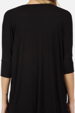 Amos Oversized V-Neck Henley