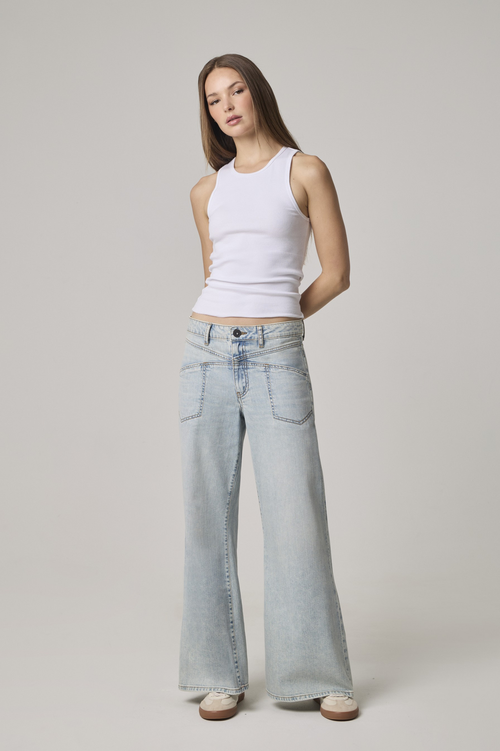 Cary High Rise Wide Leg w/Frnt and Back Yoke