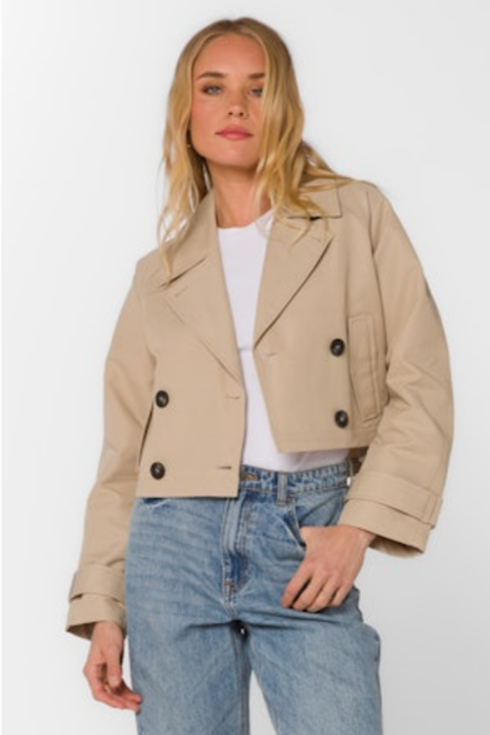 Topanga Cropped Trench Coat