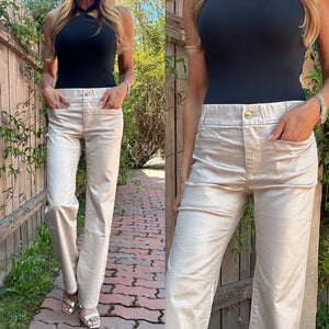 BEVY FLOG TAMI Beige GOLD CHECK