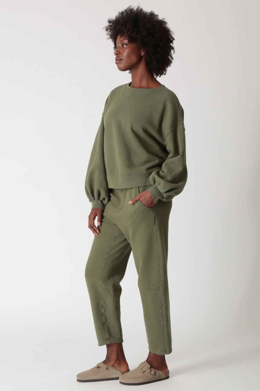 Balloon Sweatshirt Olive