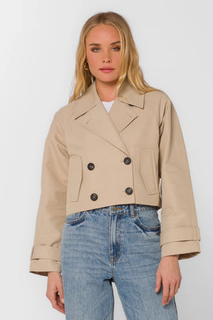 Topanga Cropped Trench Coat