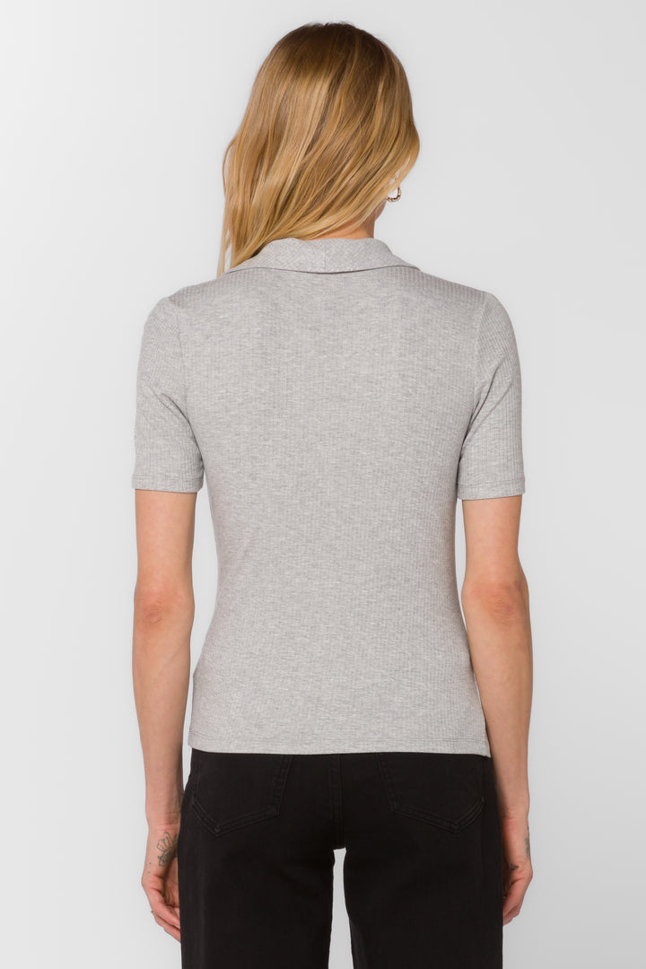 Adrianna Ribbed Polo