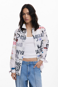 Cotton Shirt With Letters
