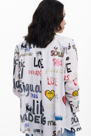 Cotton Shirt With Letters