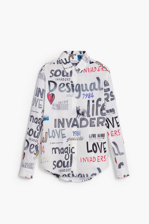 Cotton Shirt With Letters