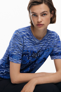 Marbled Knit T-Shirt
