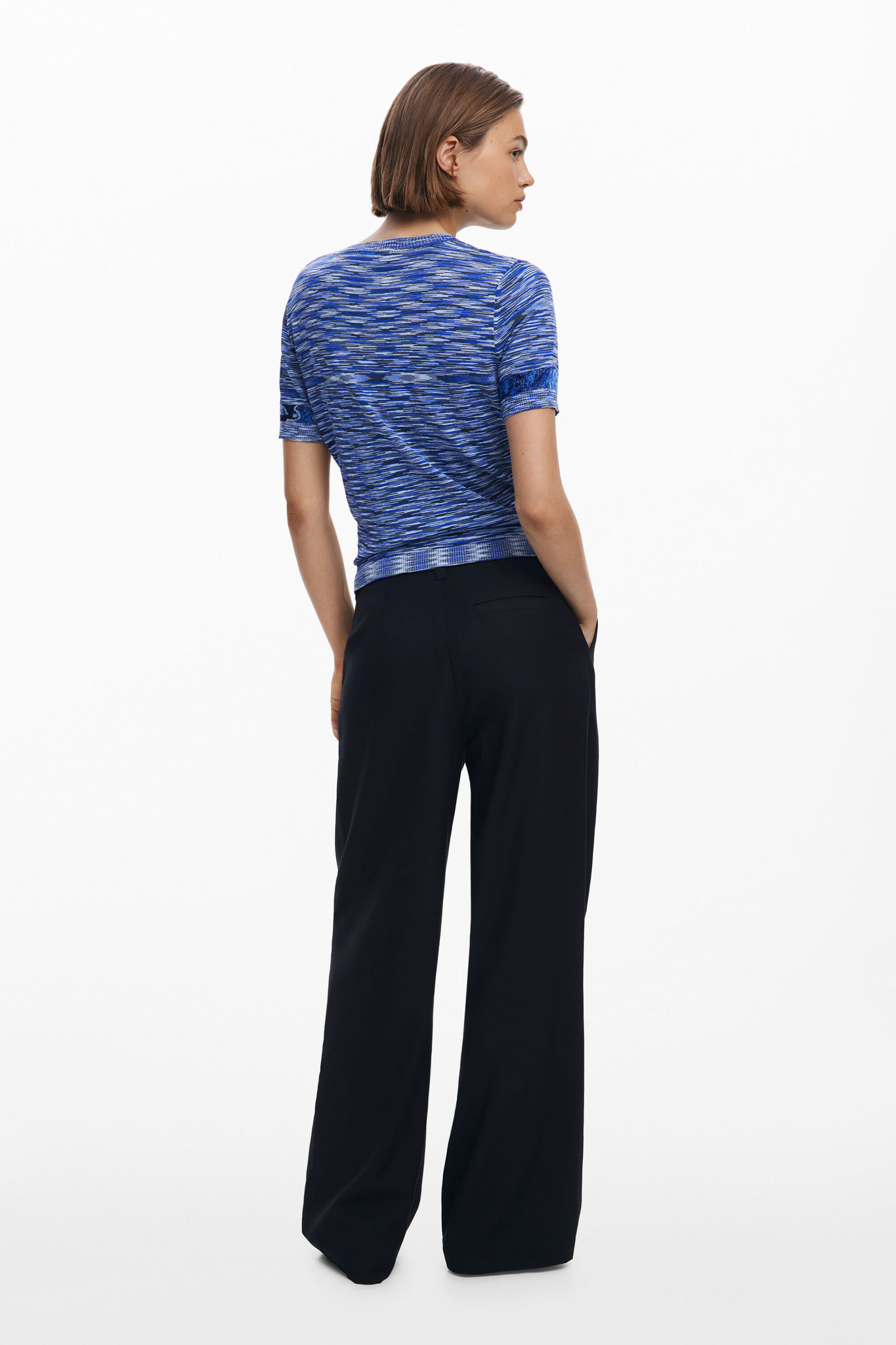 Marbled Knit T-Shirt