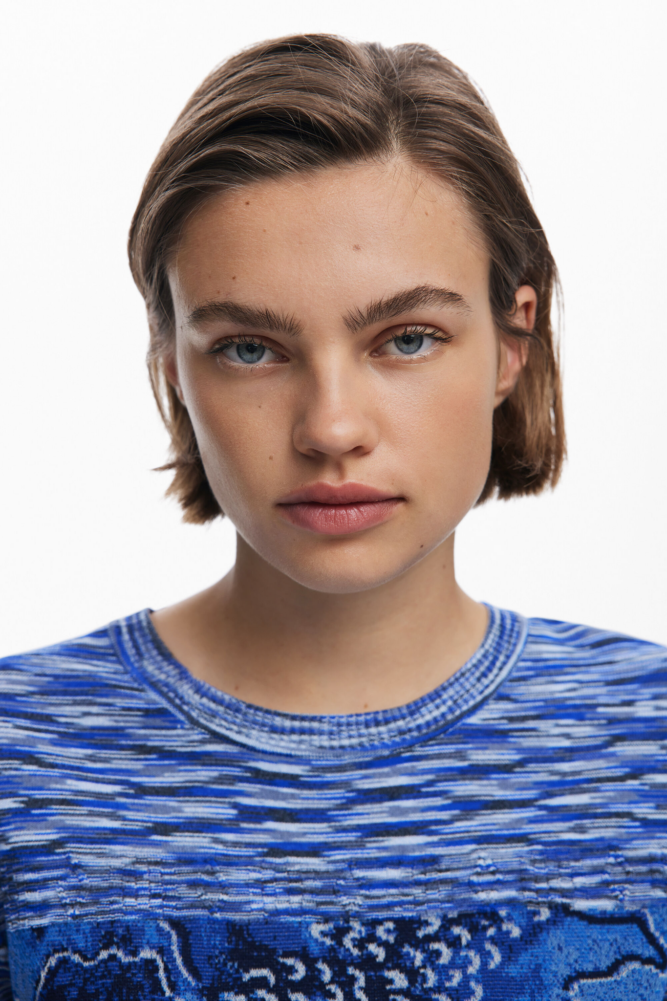 Marbled Knit T-Shirt