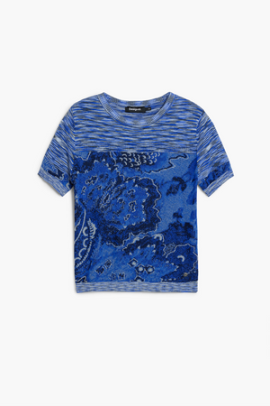 Marbled Knit T-Shirt