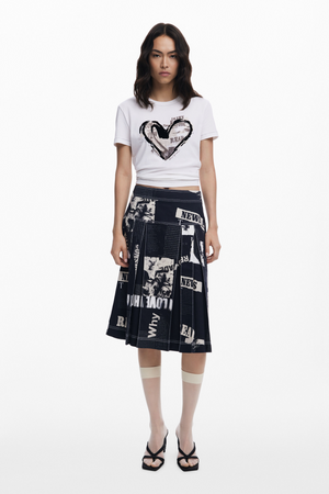 Newspaper Heart T-Shirt