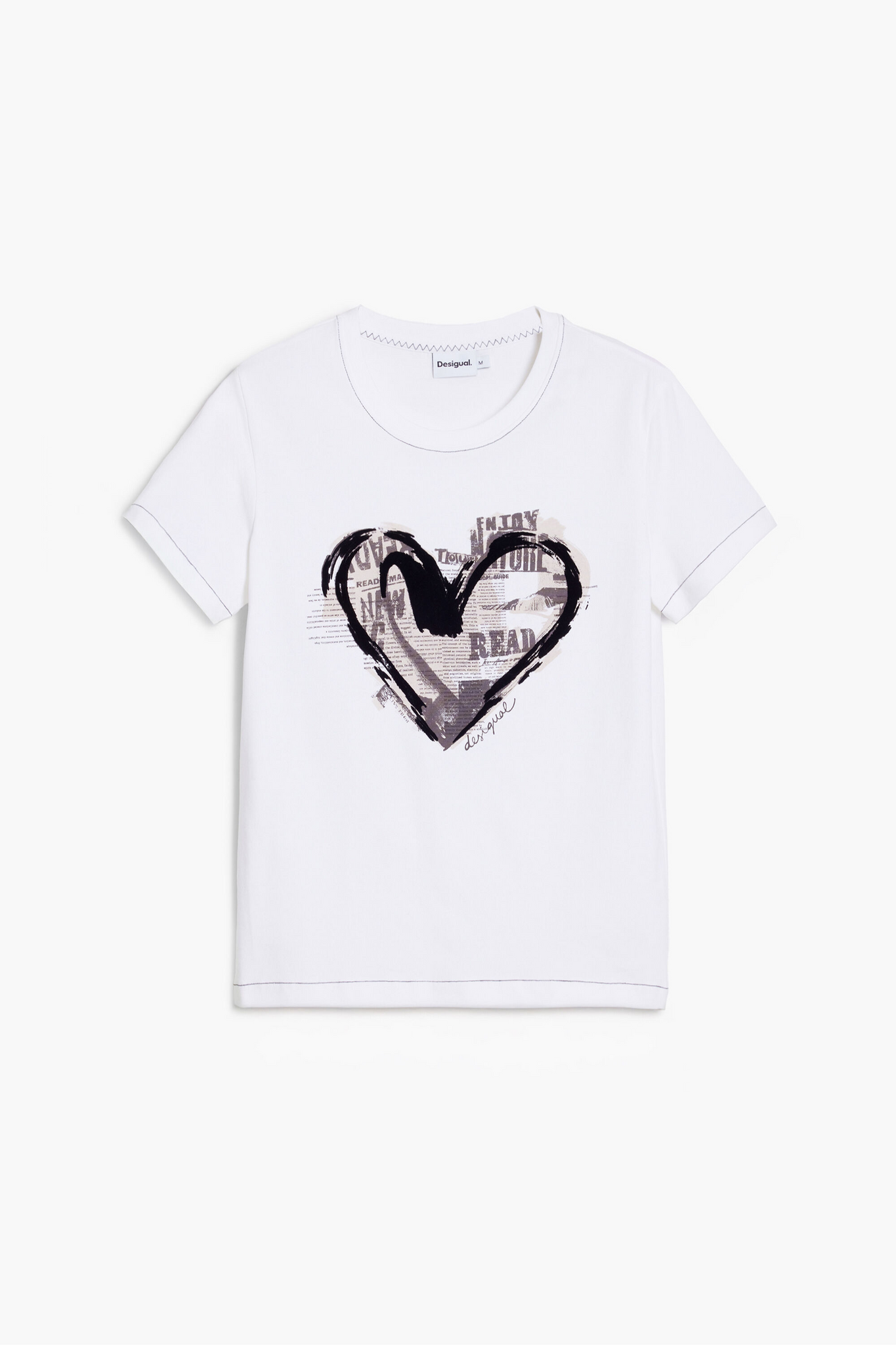 Newspaper Heart T-Shirt