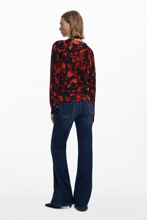 Lightweight Floral Sweater