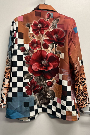 Italian Pop Art "FRIDA" Print Blazer       Paris