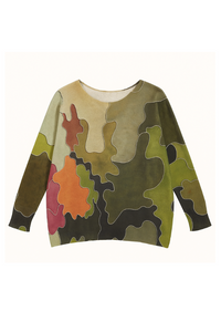 Camo Style Printed Sweater
