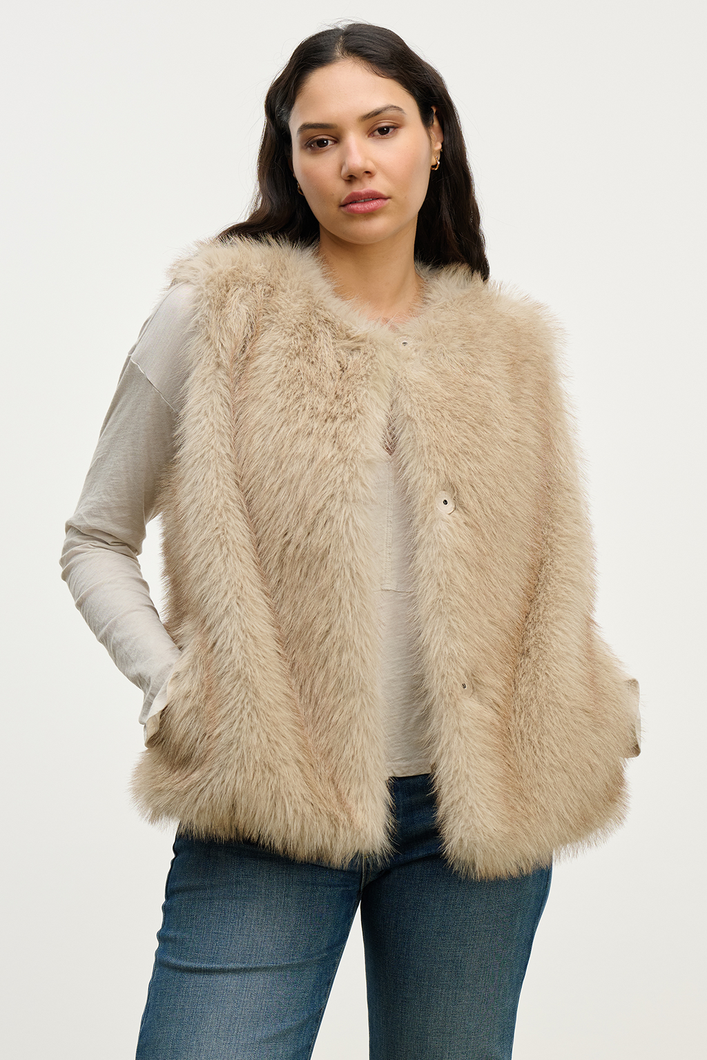 Anasastia Lux Faux Fur Vest